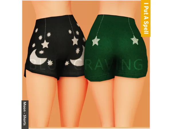 Blue Craving - Moon Shorts