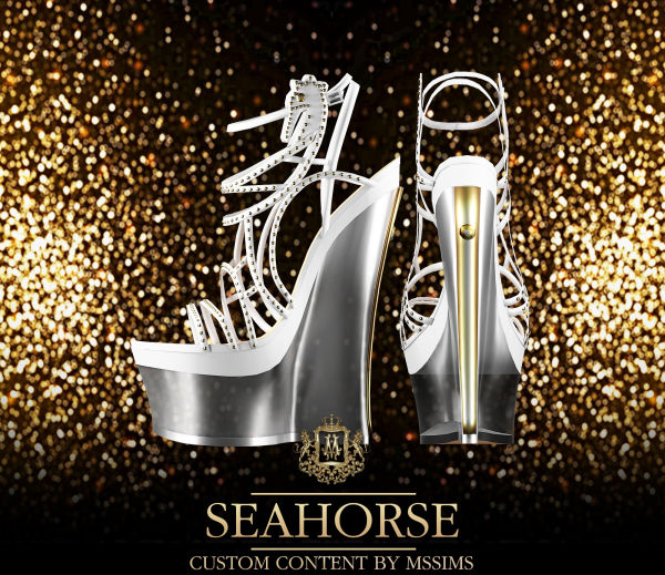 Alpha SEAHORSE HIGH HEEL by simsfinds - The Sims 4 Custom Content