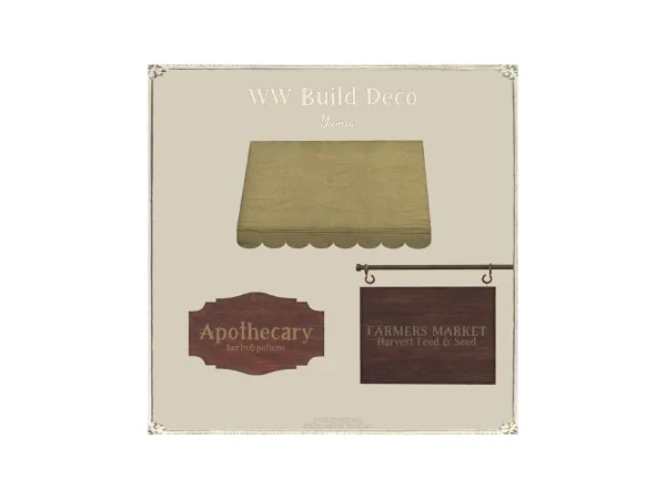 Alpha WW build decoration - The Sims 4 Custom Content