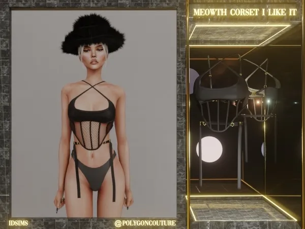Mix MEOWTH CORSET - The Sims 4 Custom Content