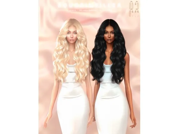Alpha Bougainvillea Hairstyle - The Sims 4 Custom Content
