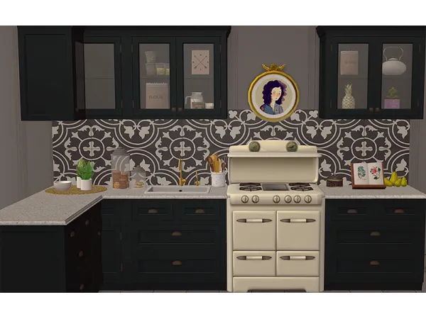 Veranka Gosik Vintage kitchen Recolors - The Sims 2 Custom Content
