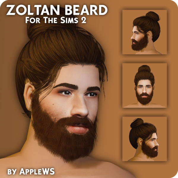 Zoltan Beard by simsfinds - The Sims 2 Custom Content