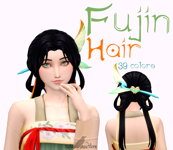 Maxis Match Fujin hair by simsfinds - The Sims 4 Custom Content
