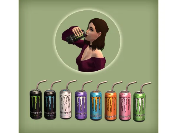 Monster Energy Drink for - The Sims 2 Custom Content
