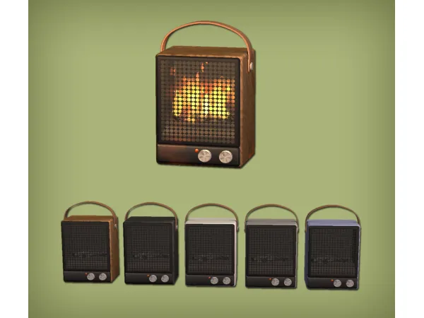 Blanche Portable Fireplace for - The Sims 2 Custom Content
