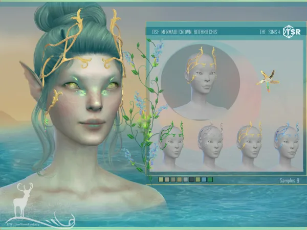 Alpha MERMAID CROWN BOTHRIECHIS - The Sims 4 Custom Content
