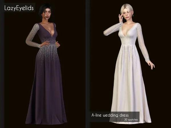 A-line wedding dress
