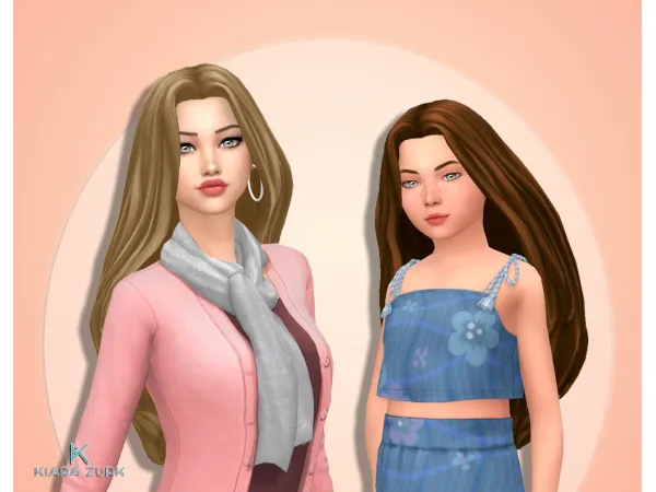 Maxis Match Wendy Hairstyle UPDATE by kiarazurk - The Sims 4 Custom Content