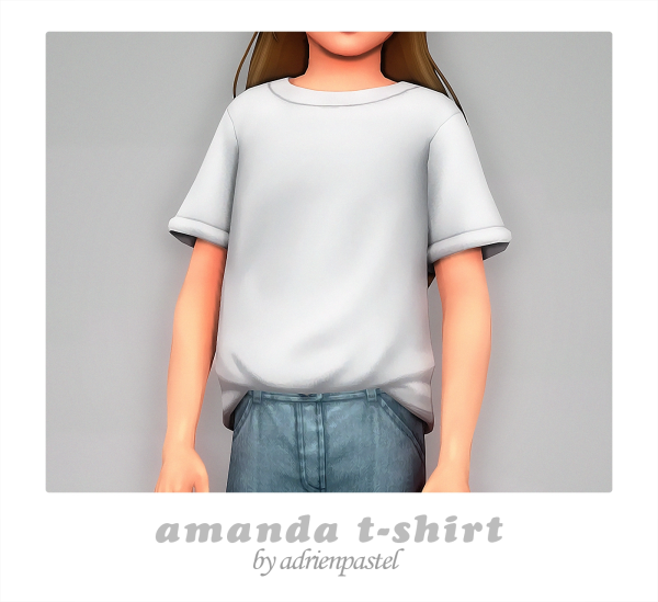 Maxis Match Amanda T Shirt Jeans by simsfinds - The Sims 4 Custom Content