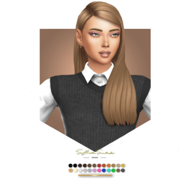 Maxis Match Frankie Hairstyle by simsfinds - The Sims 4 Custom Content