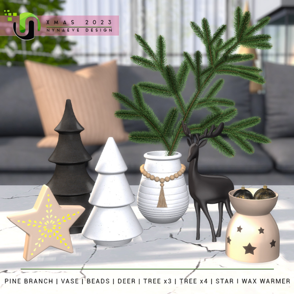 Alpha Christmas 2023 by simsfinds - The Sims 4 Custom Content
