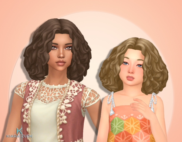 Maxis Match Louise Curls UPDATE by simsfinds - The Sims 4 Custom Content