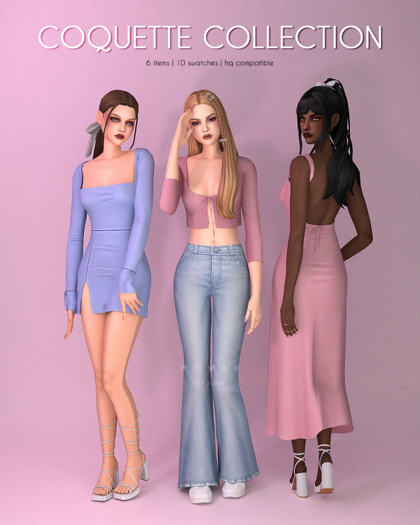 Maxis Match Coquette Collection complete by luxysims - The Sims 4 Custom Content
