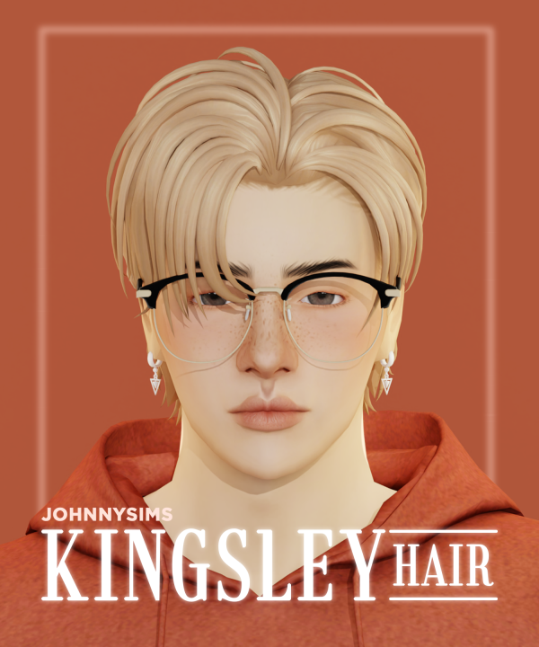 Maxis Match Kingsley Hair by simsfinds - The Sims 4 Custom Content