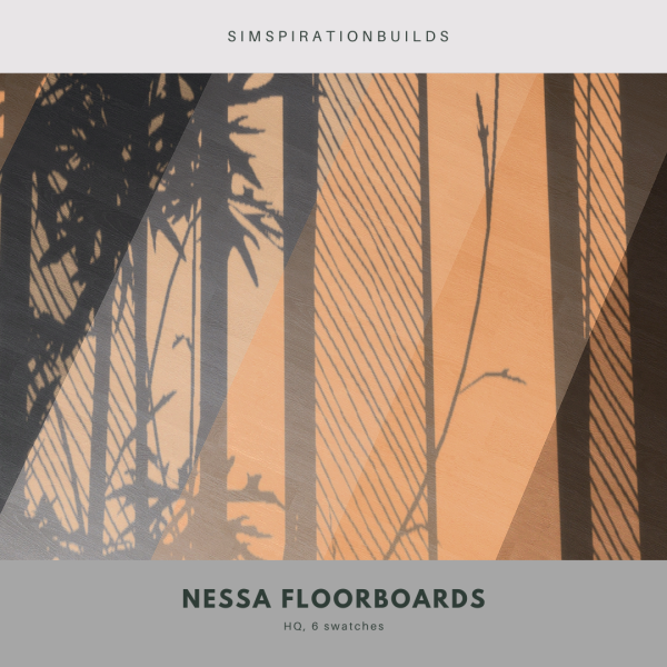 Alpha Nessa Floorboards by simsfinds - The Sims 4 Custom Content