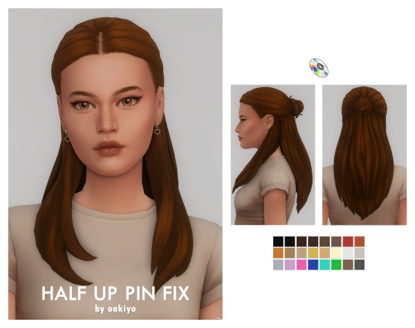 Maxis Match Crystal Creations Half up Pin Fix by simsfinds - The Sims 4 Custom Content
