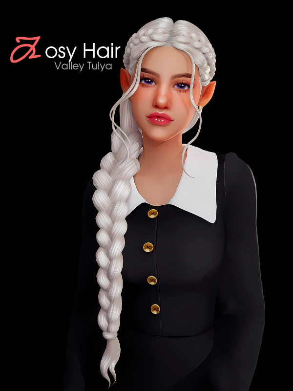 Maxis Match ( ) Josy Hair by simsfinds - The Sims 4 Custom Content