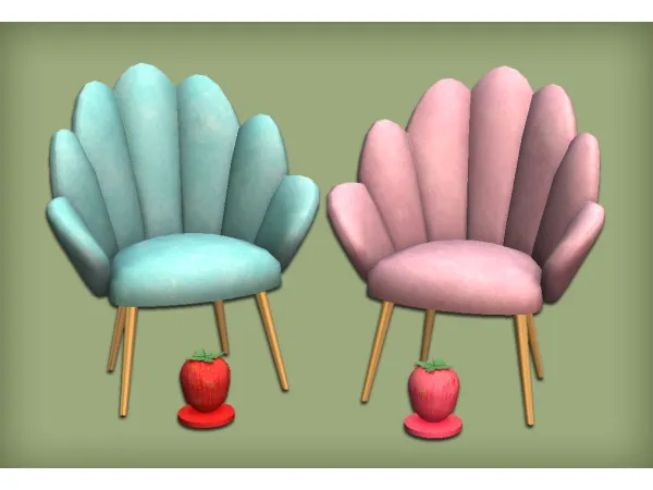 Bubble Dream Living Chair and Mechtasims Strawberry Lamp for - The Sims 2 Custom Content