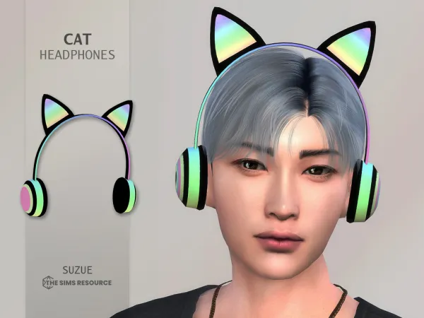 Alpha Cat Headphones - The Sims 4 Custom Content