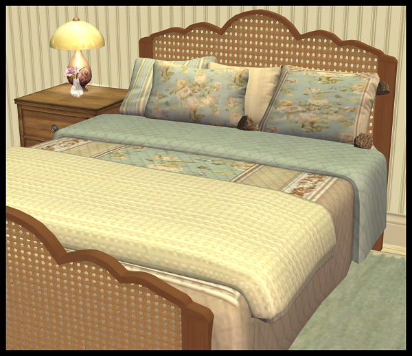 Adventures in Simming Bed Deco by simsfinds - The Sims 2 Custom Content