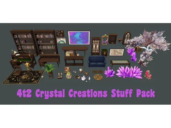 4t2 Crystal Creations Stuff Pack ( Bonus Items) - The Sims 2 Custom Content