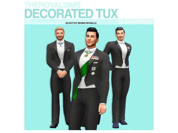 THEROYALSIMS DECORATED TUX by theroyalsims