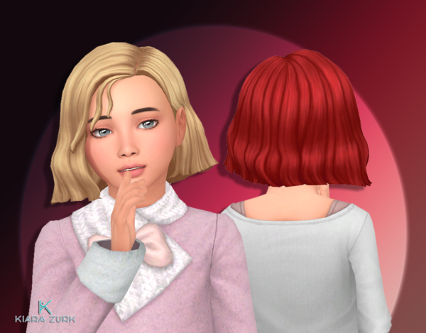Maxis Match Joyce Hairstyle for Girls by simsfinds - The Sims 4 Custom Content