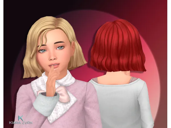 Maxis Match Joyce Hairstyle for Girls - The Sims 4 Custom Content