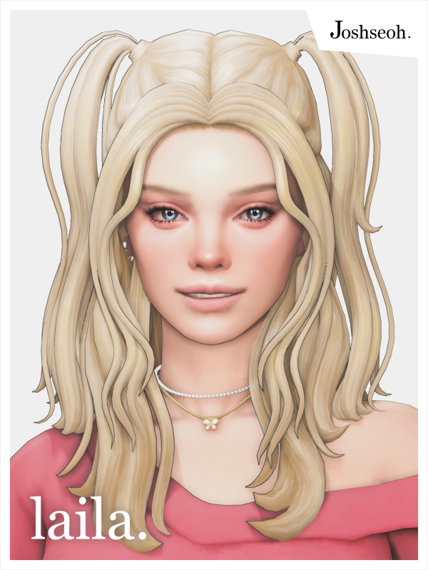 Maxis Match Laila Hair by simsfinds - The Sims 4 Custom Content