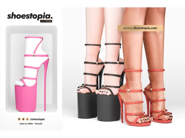 maldivas high heels. by shoestopia