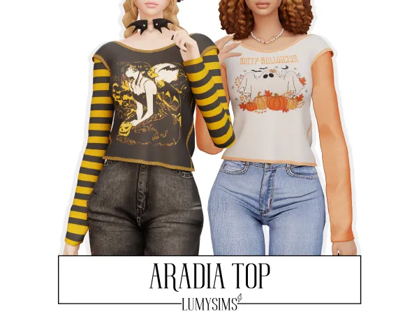 Alpha ARADIA TOP - The Sims 4 Custom Content