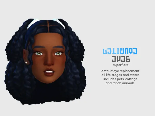 Mix delicate eyes a default replacement by superflarecc - The Sims 4 Custom Content