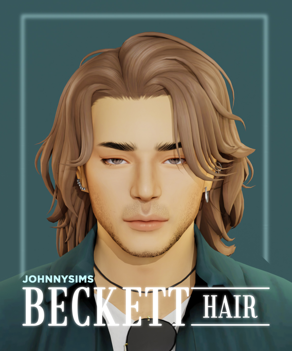Maxis Match Beckett Hair by simsfinds - The Sims 4 Custom Content