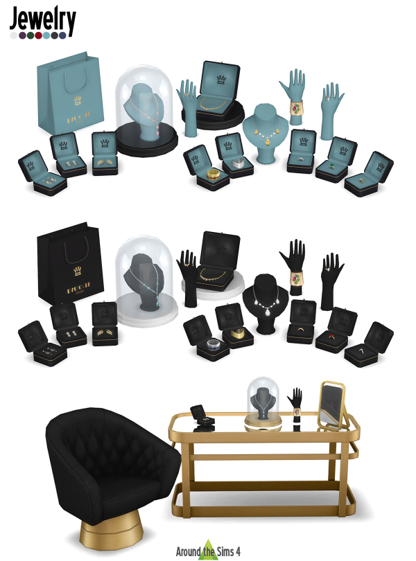 Maxis Match Around Jewelry by simsfinds - The Sims 4 Custom Content