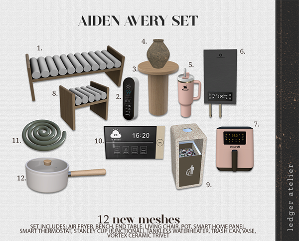 Alpha Aiden Avery Set (AtelierWorkroom) by ledger_atelier - The Sims 4 Custom Content