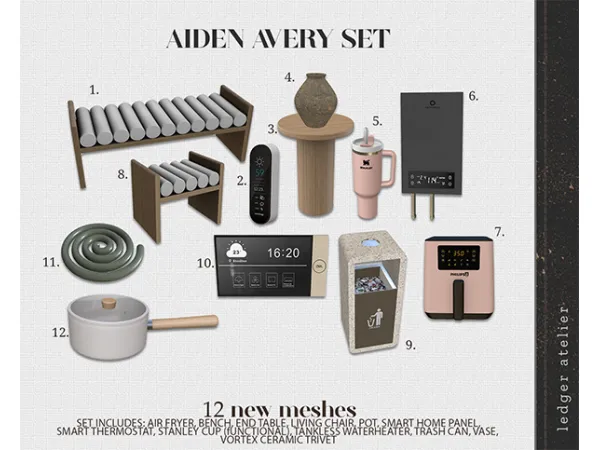 Alpha Aiden Avery Set (AtelierWorkroom) - The Sims 4 Custom Content