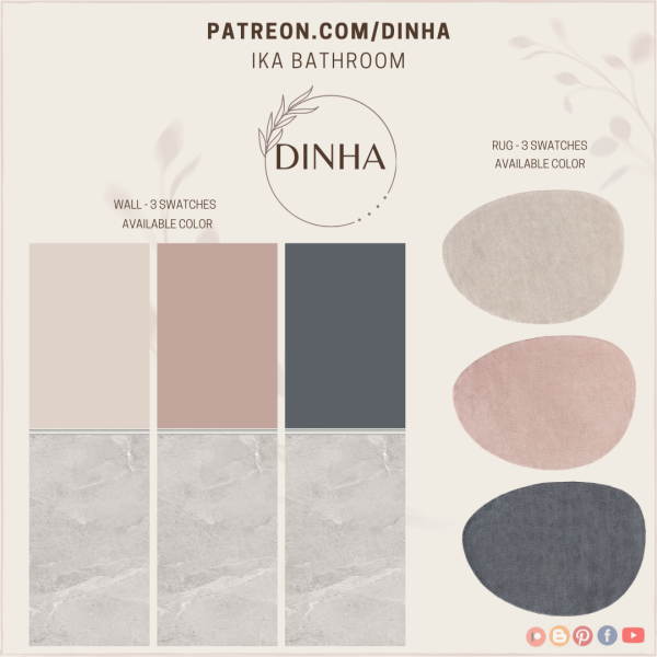 Mix Ika Bathroom by dinhagamer - The Sims 4 Custom Content