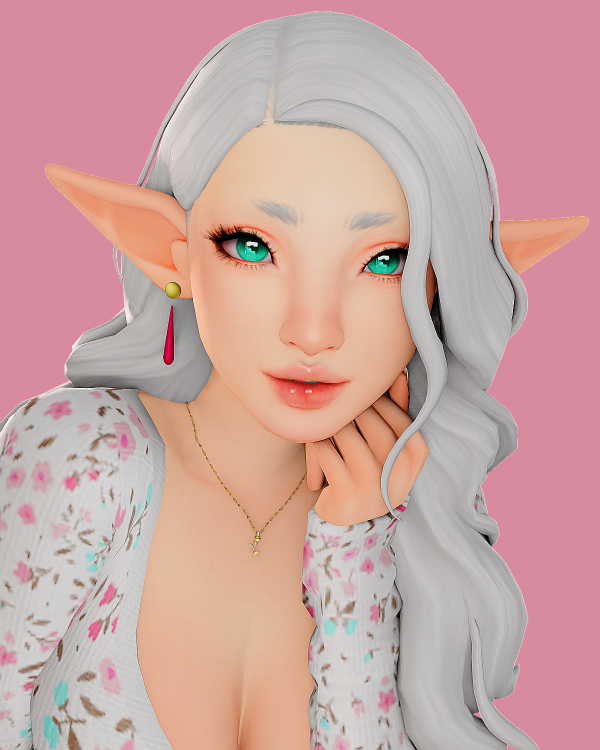 Mix Commission Frieren Ears by simsfinds - The Sims 4 Custom Content