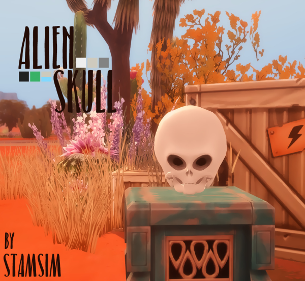 Mix Alien Skull by simsfinds - The Sims 4 Custom Content