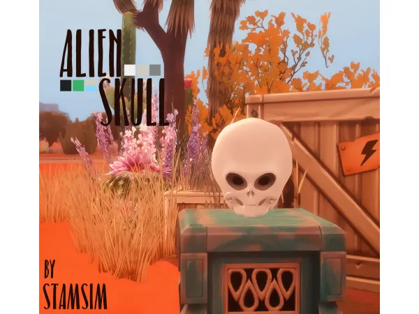 Mix Alien Skull - The Sims 4 Custom Content
