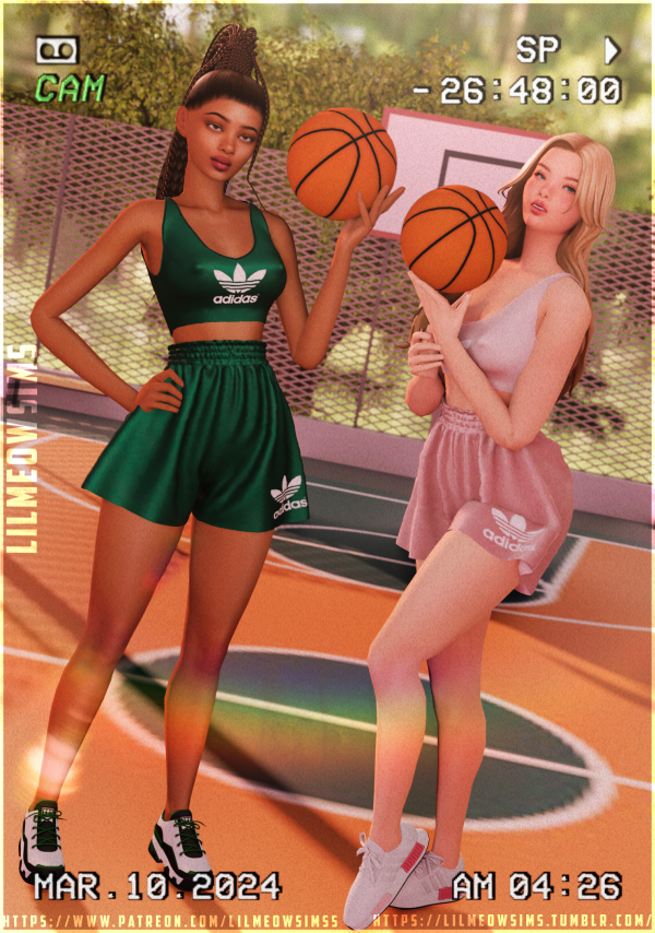 Alpha Sport Outfit Set by liilmeowsims - The Sims 4 Custom Content