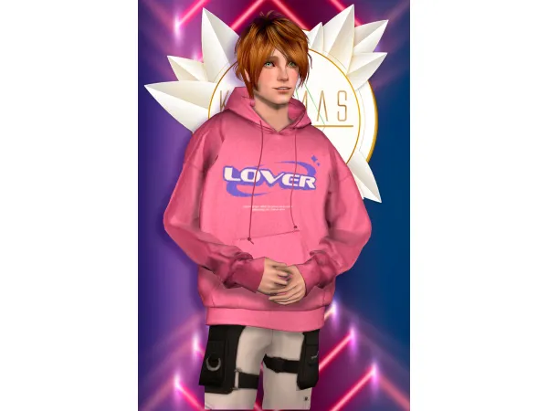 Kurimas4t2_BasicHoodie_Gorillax3 - The Sims 2 Custom Content