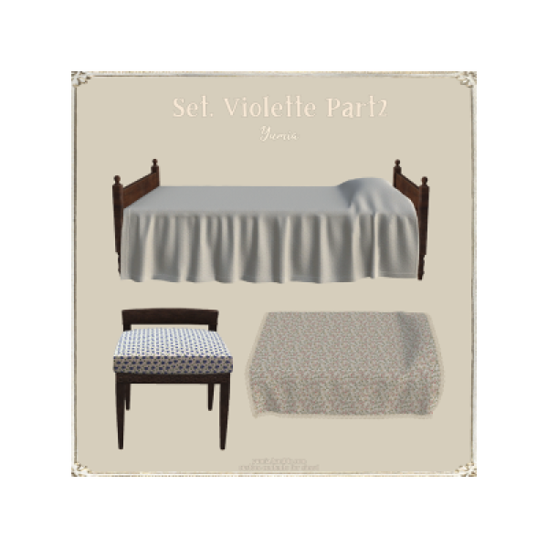 Alpha Set Violette Part 2 by simsfinds - The Sims 4 Custom Content