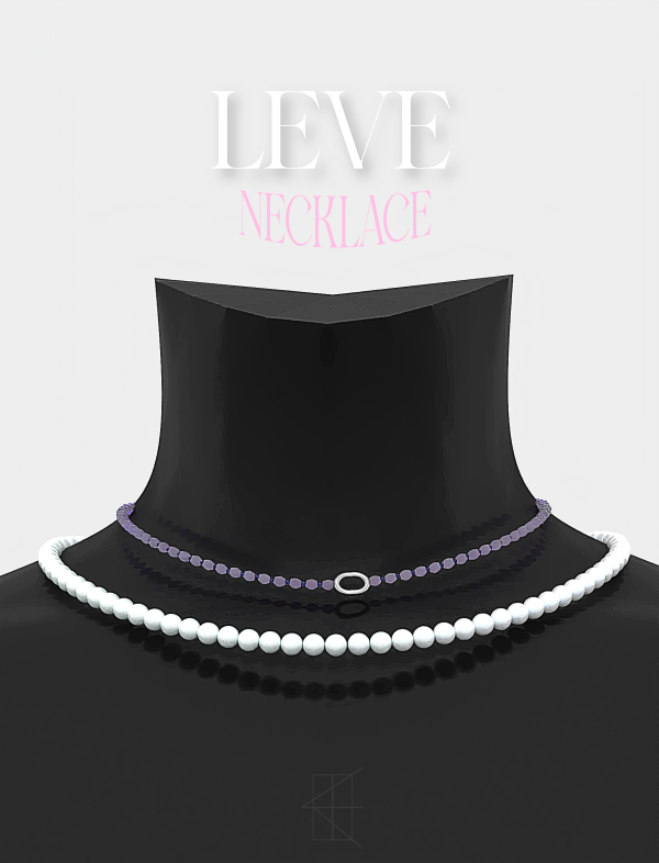 Alpha [Rosie]LEVE Necklace by simsfinds - The Sims 4 Custom Content