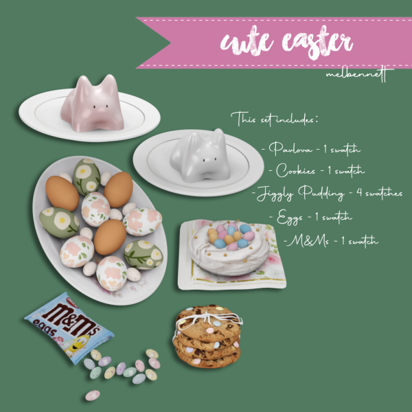 Mix Cute Easter Collection by melbennett - The Sims 4 Custom Content