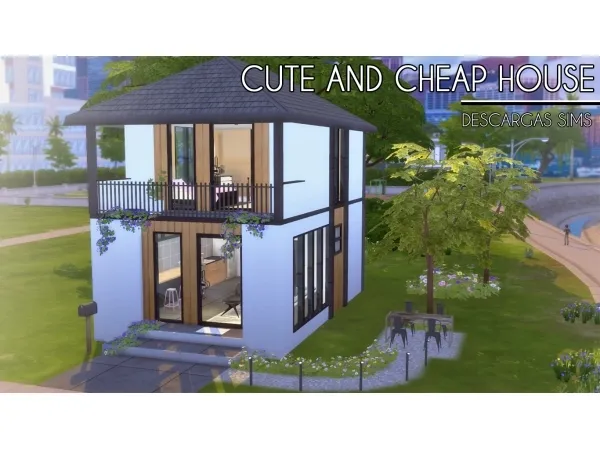 Alpha Cute And Cheap House - The Sims 4 Custom Content