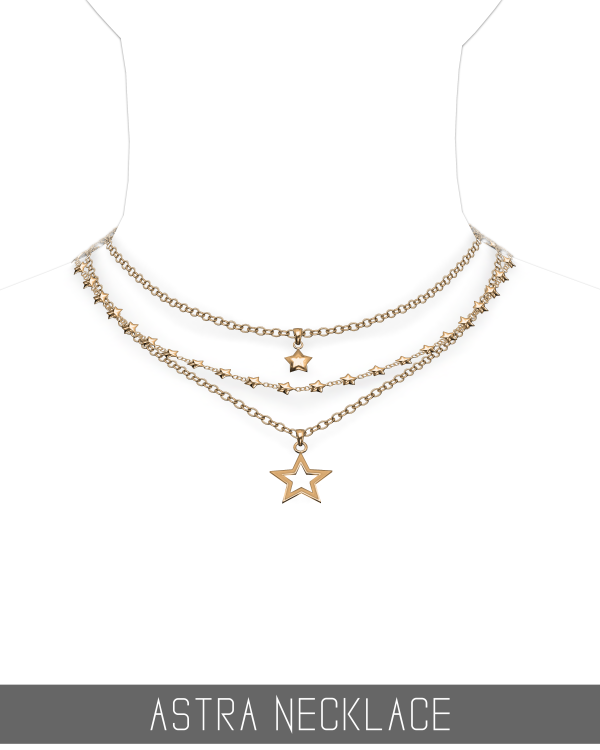Alpha ASTRA NECKLACE by simsfinds - The Sims 4 Custom Content