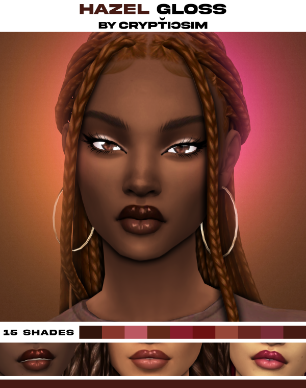 Maxis Match hazel gloss by simsfinds - The Sims 4 Custom Content