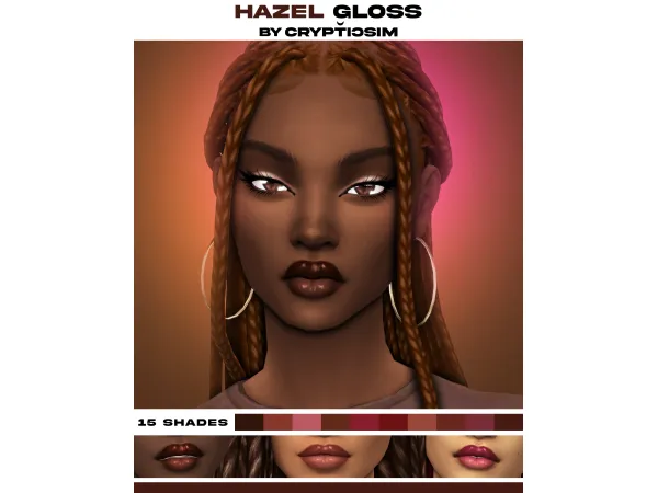 Maxis Match hazel gloss by crypticsim - The Sims 4 Custom Content